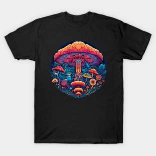 Psychedelic Mushroom Mandala T-Shirt